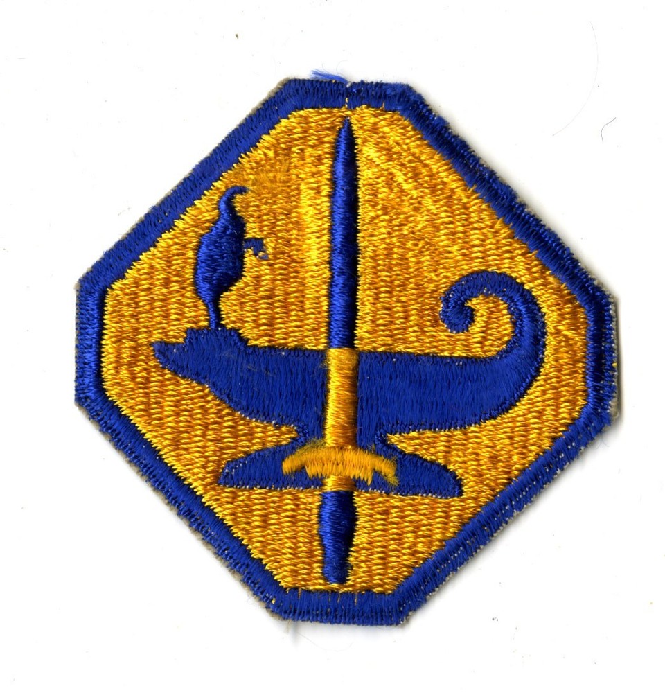 Army Specialized Training Program White Back Patch WWII Vintage