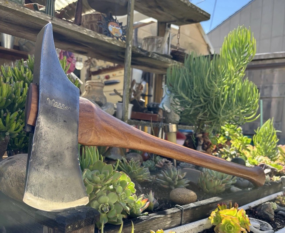 Warren script Undercutter/Chainsaw Axe on Smoked Hickory