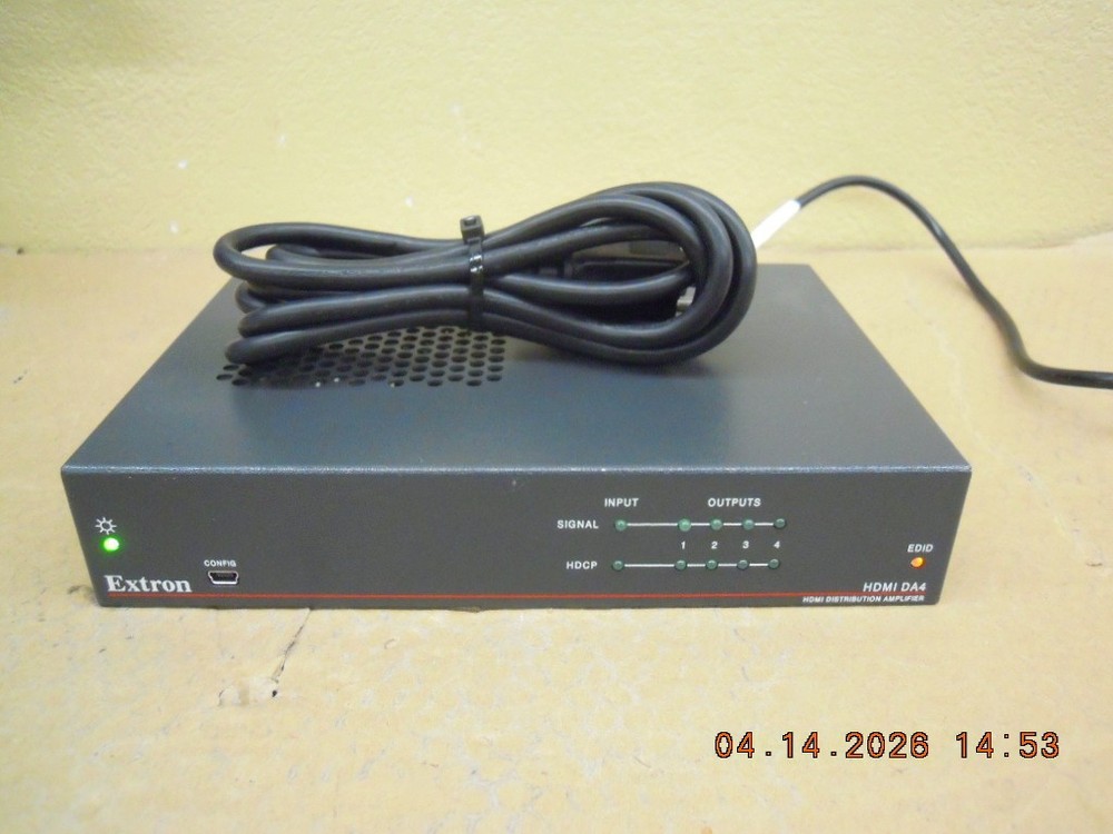 Extron HDMI Distribution Amplifier | HDMI DA4 | HD 4K | 1 Input & 4 Output