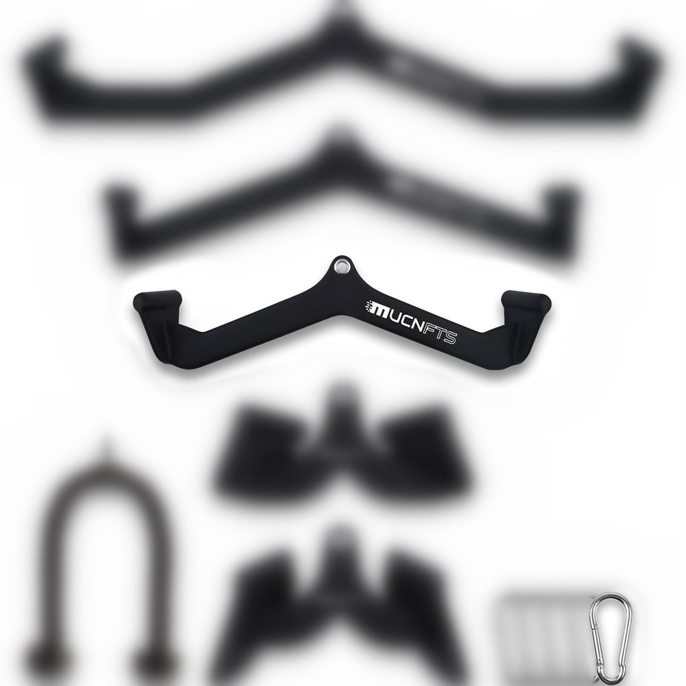 LAT Pulldown Attachments, Thickened Ergonomic Back Tricep Training Handle, LA...