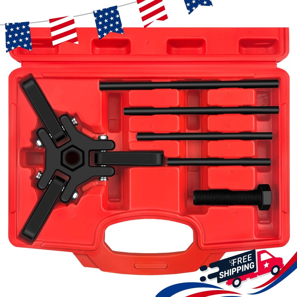 Heavy Duty Adjustable 3 Jaw Pulley Puller Tool Harmonic Balancer Puller Set