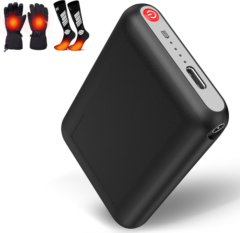 Reliable 5V2A Battery Pack for Heated Apparel - Pocket-Sized & Wireless Charging