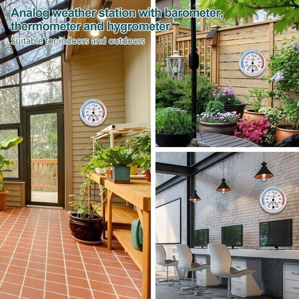 Hygrometer Thermometer Range: 20-Thickness 2.2cm White Classroom