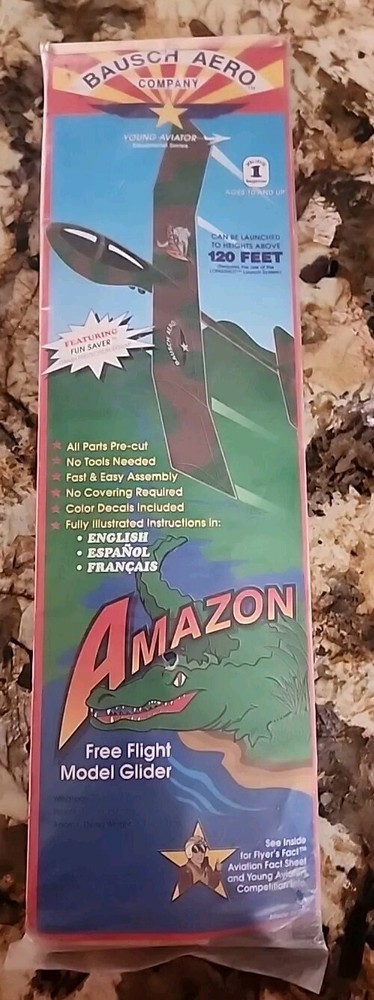 Bausch Aero Amazon Free Flight Model Glider.