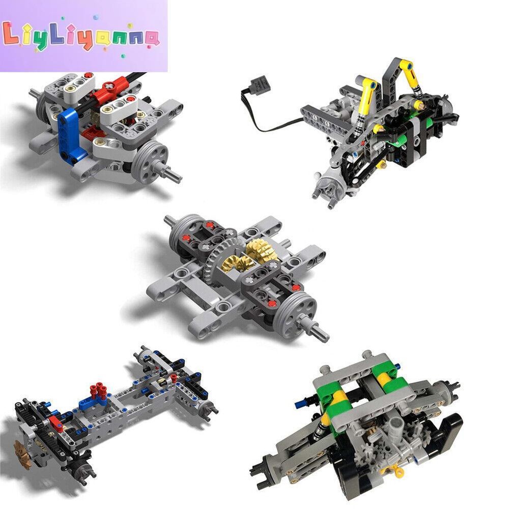 Front Wheel Steering Rear Wheel Differential MOC Model Technical Building Blocks