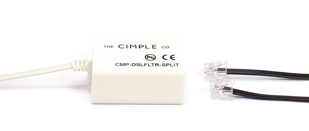 DSL Phone Line Filter - 2 Pack - Reduce Digital Noise with Splitter