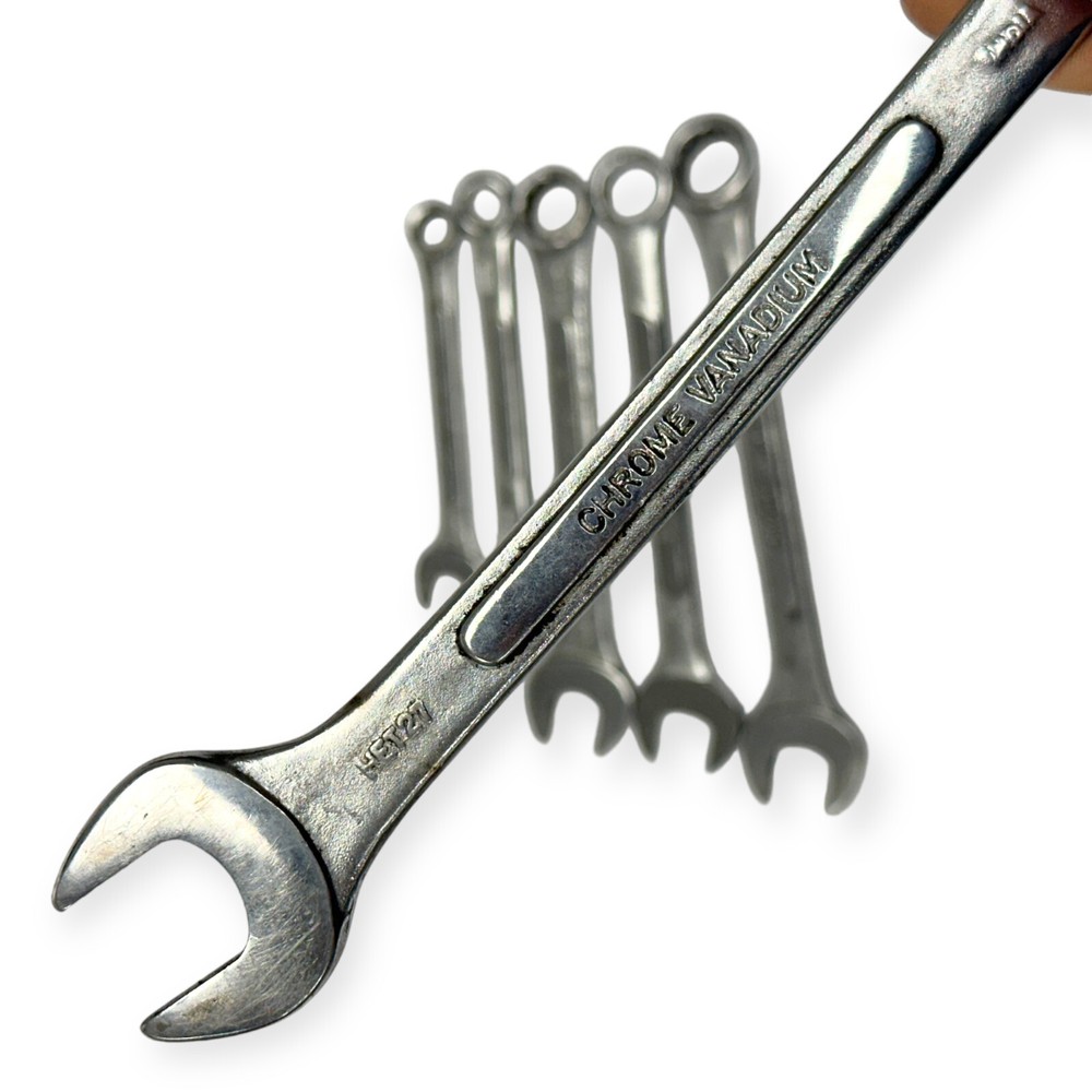 6 Pcs Olympia and Assorted Chrome Vanadium HET27 Combination Wrench Set