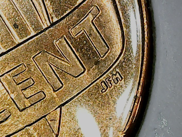 2015 Lincoln Cent . Double Die Reverse "LB-JFM"