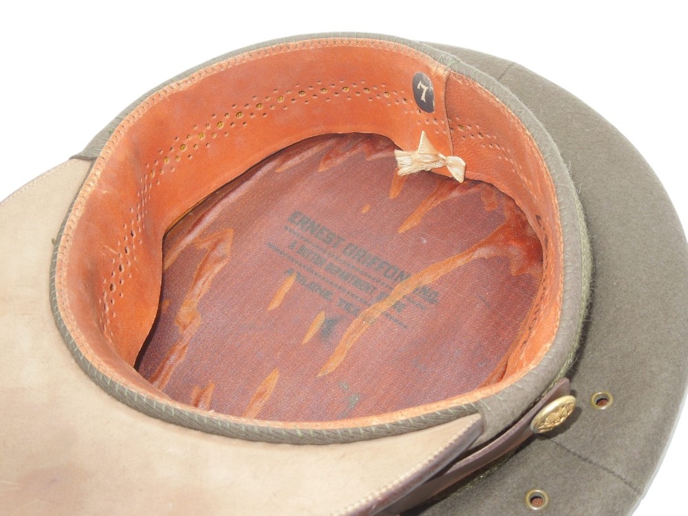 Original WWII US Army AAF Officer Visor Cap Hat Size 7