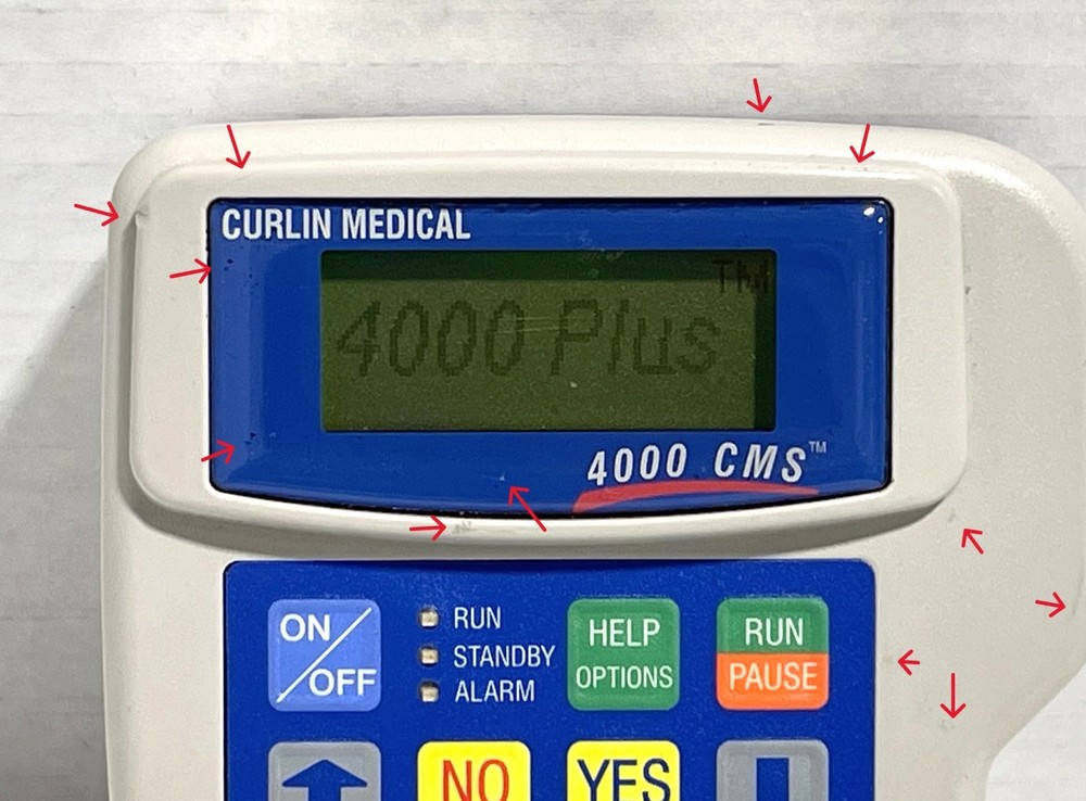 Curlin Medical 4000 CMS Ambulatory Infusion System Power Tested 303 Error Code