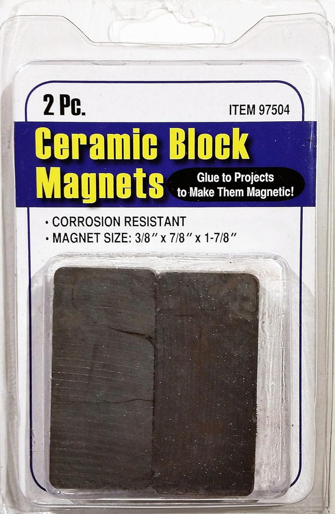 Ceramic Block Magnets, 2 Pc.