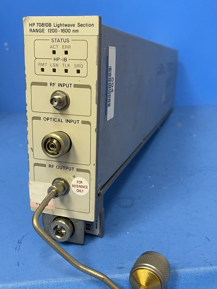 HP 70810B LIGHTWAVE SECTION RANGE 1200-1600 NM