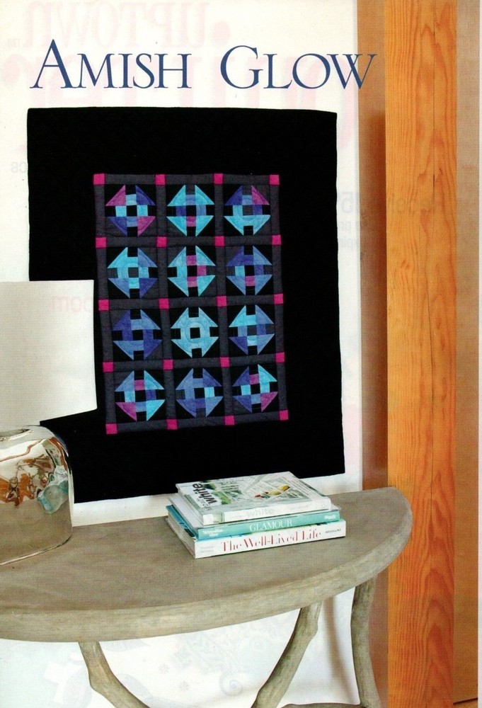 Amish Glow Quilt Pattern Pieced JK