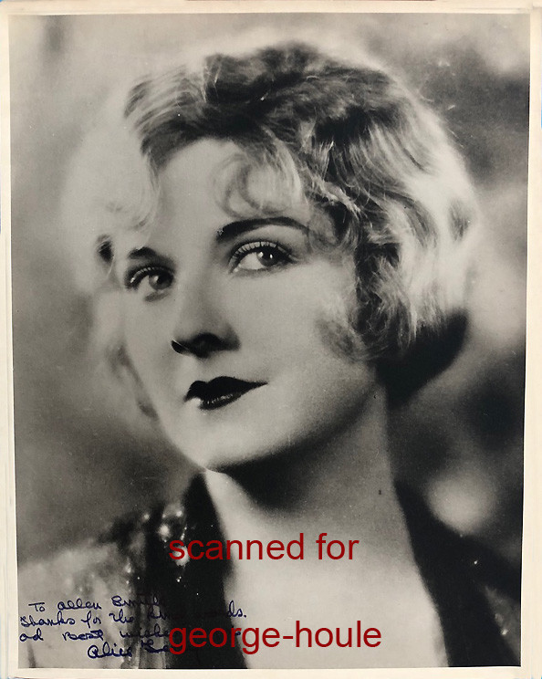 ALICE TERRY - PHOTOGRAPH - SIGNED - REX INGRAM - VALENTINO