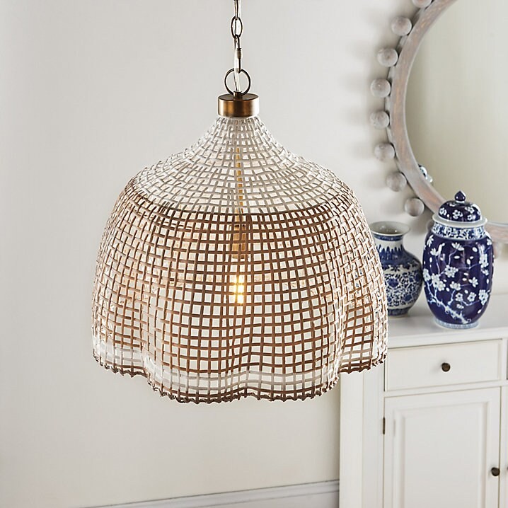 Ballard Designs Farrah Woven Pendant Light