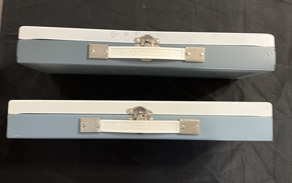 SMITH-VICTOR 35 mm 2x2 slide storage case box (Qty 2)