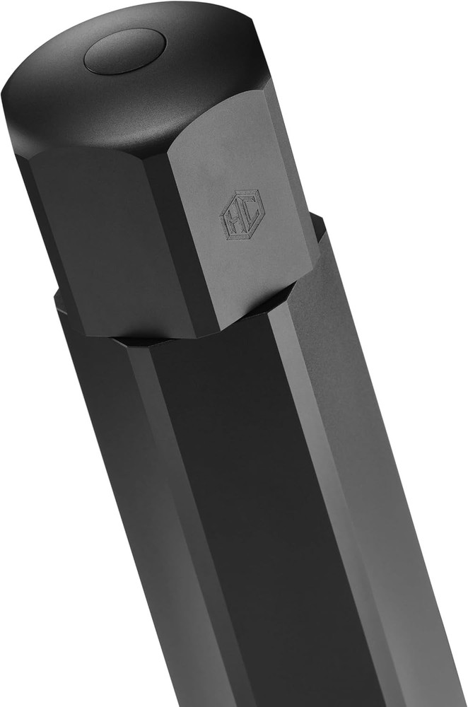 HexMill Pepper Grinder Adjustable Ten Coarse Grind Setting Aluminum Matte Black