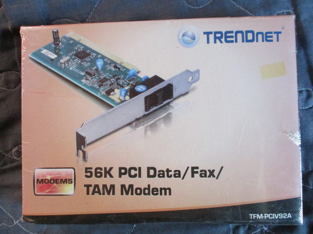 TRENDnet TFM-PCIV92A 56K PCI Data/Fax/TAM Modem NEW