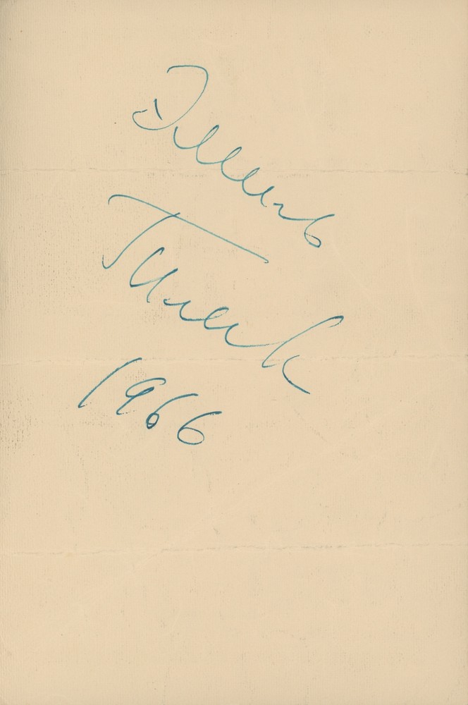 Emil GILELS: Signed Recital Program (PIANO) (PIANIST)