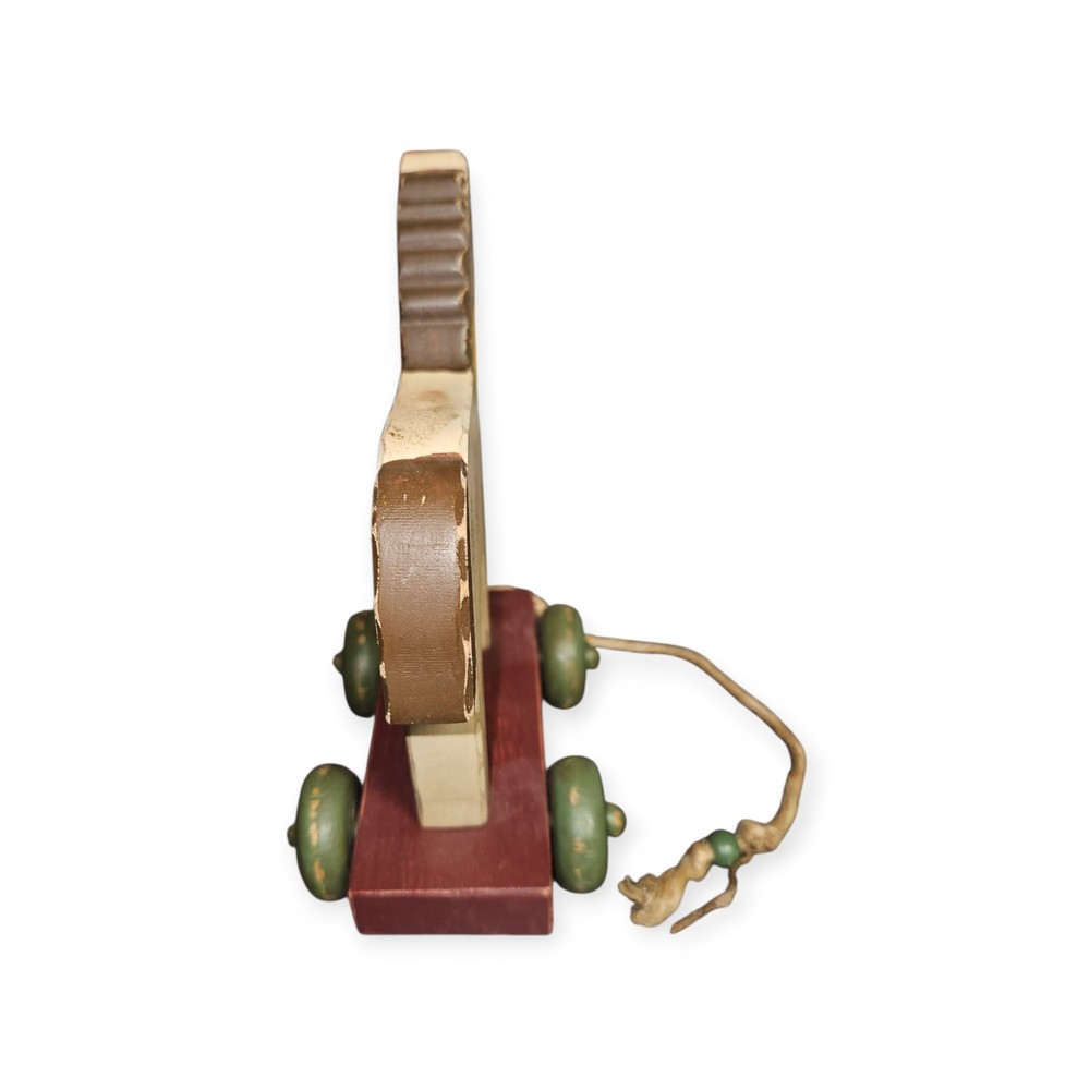 Vintage Pull Horse on wheels Primitive Folk Art