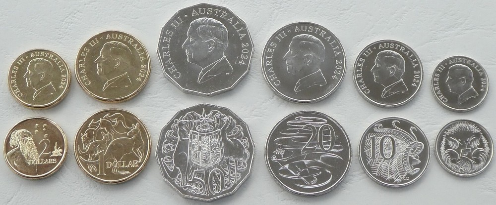 Australia KMS Coin Set 2024 Charles III. Uncirculated