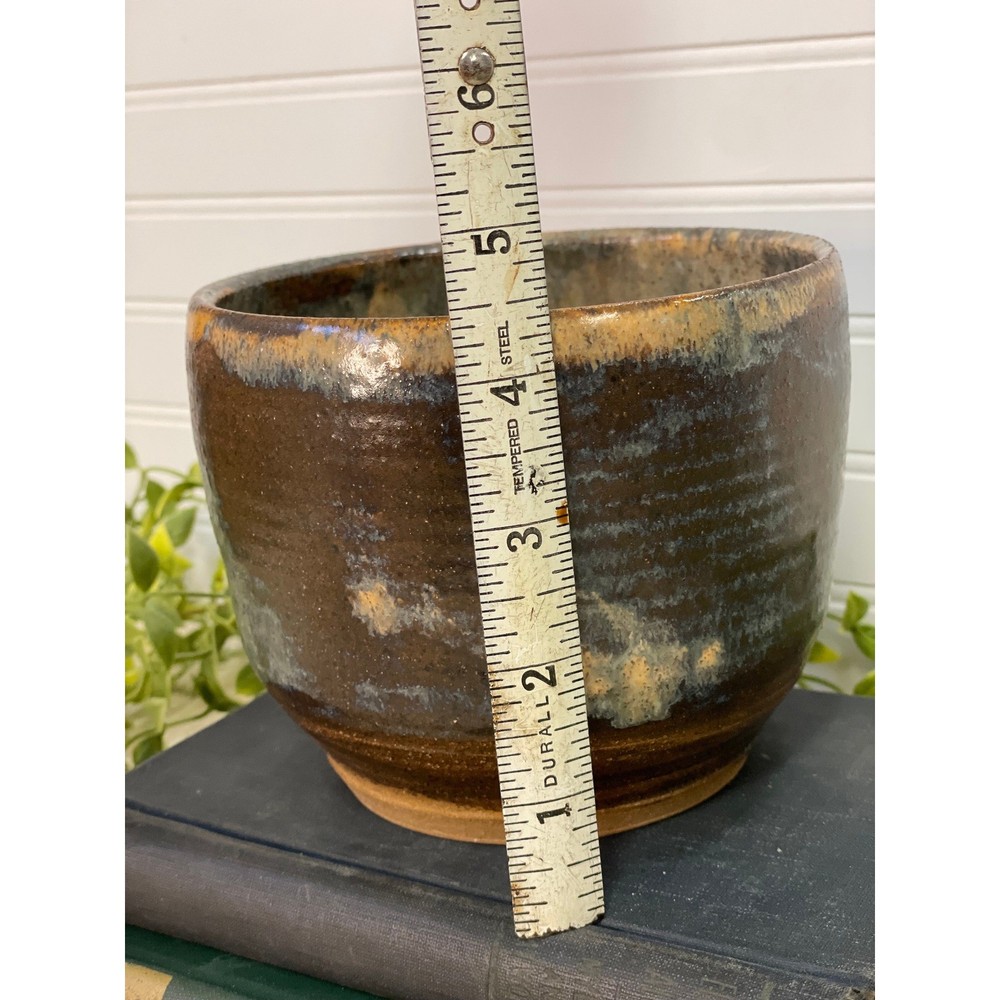 MCM planter studio pottery: Earth colors