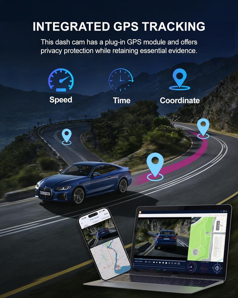 Dash Cam Front and Rear, 4-Channel 360° Coverage Car Dash Camera with STARVIS...