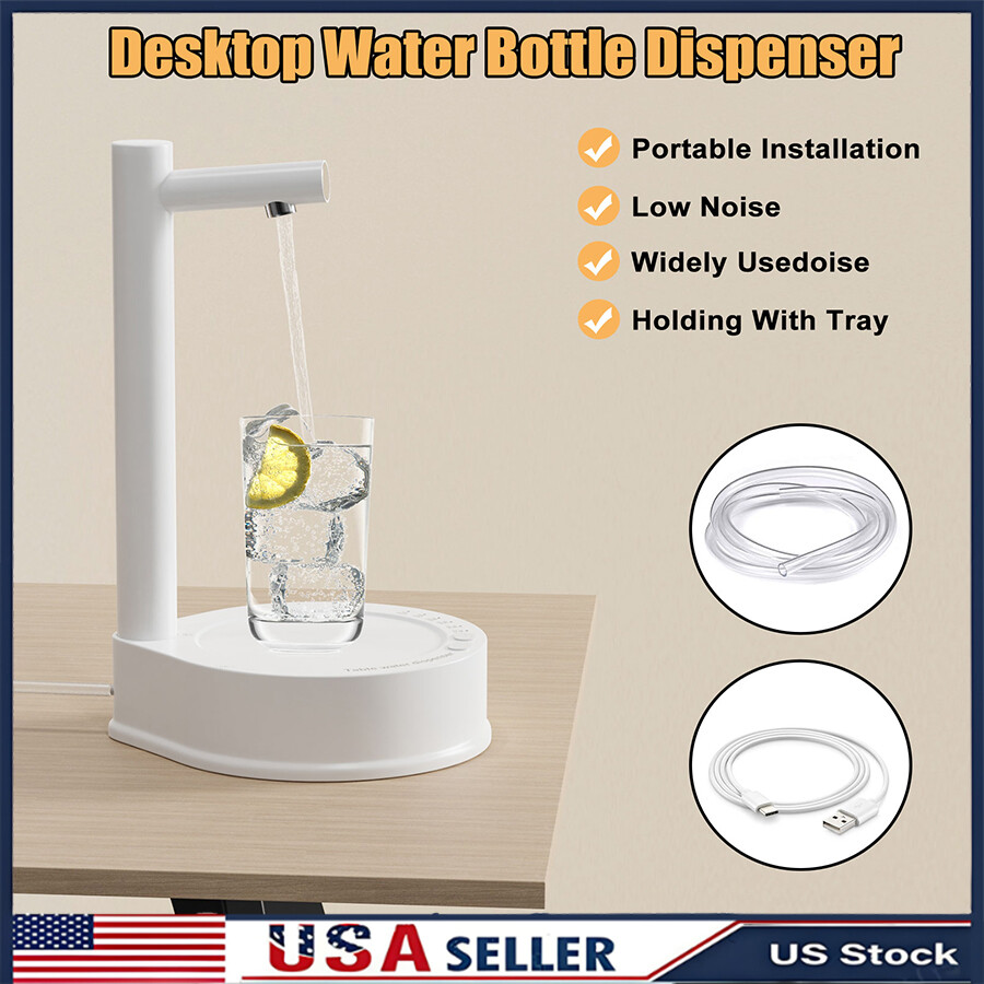 Electric Desktop Water Dispenser Bottle 5 Gallon Pump Portable USB Automatic