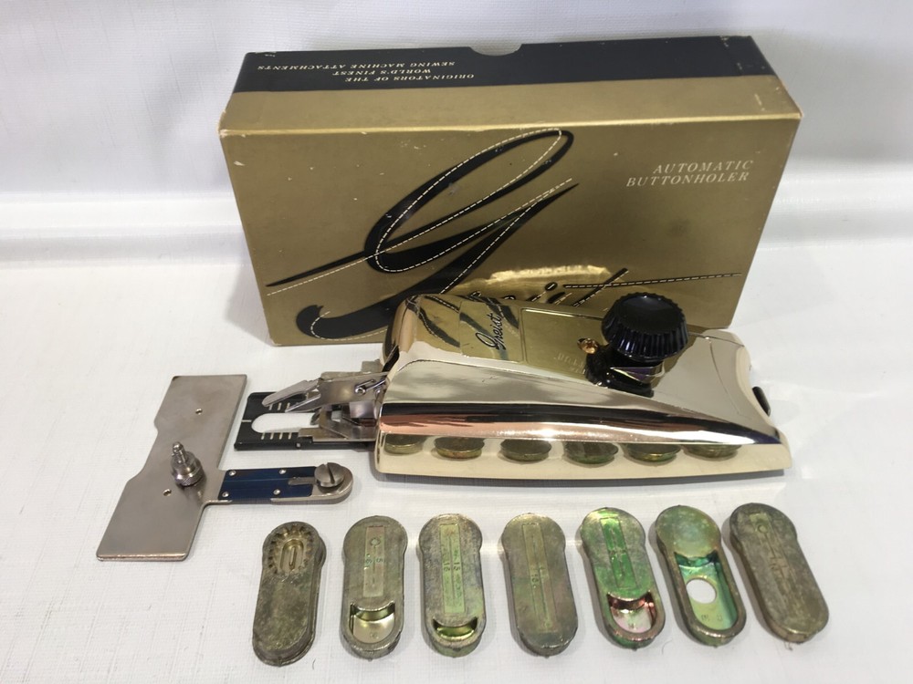 Vintage Greist Automatic Buttonholder #1 Decorator - Excellent