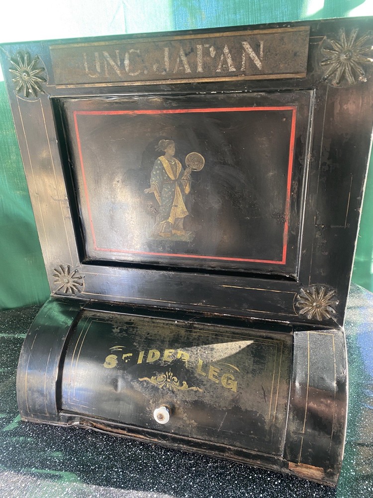 Antique Tea Bin Store Display Japan Large