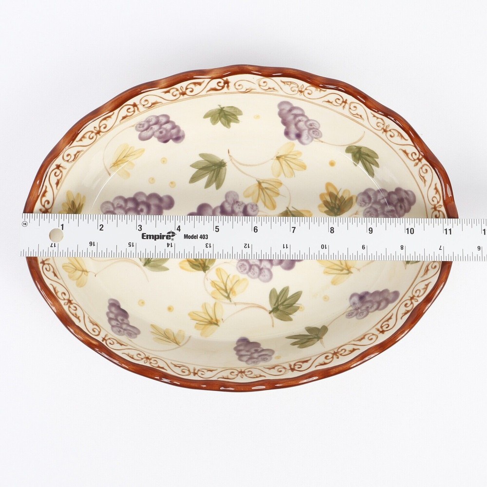 Temptations Vineyard Multicolor 6pc Rectangular & Oval Dish Rack & Cover Set