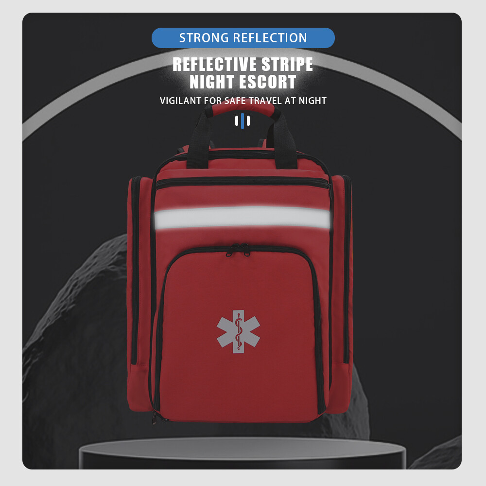 First Aid Bag Emergency Backpack Large Capacity Sorted Storage Survival