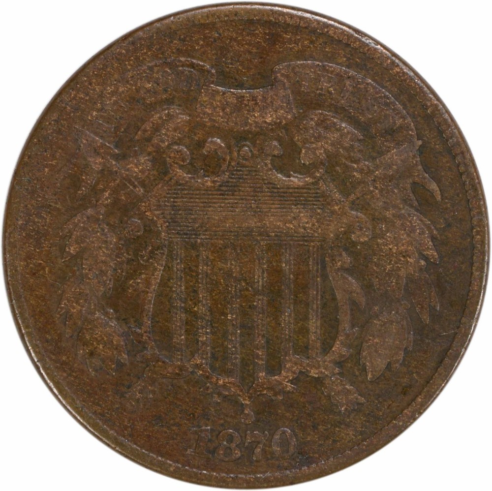 1870 Two Cent Piece F Uncertified #204