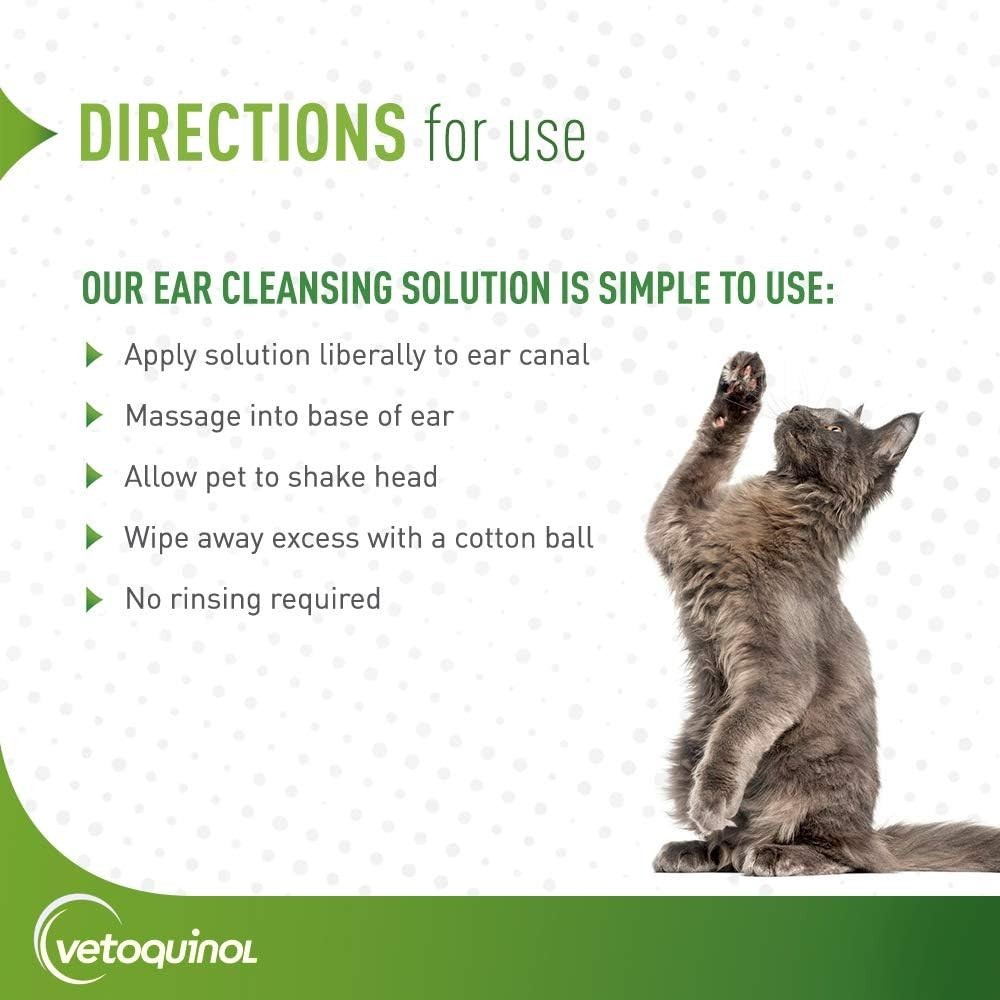 Ear Cleansing Solution - Gentle Cleaner to Remove Dirt & Debris - Easy-to-Use...