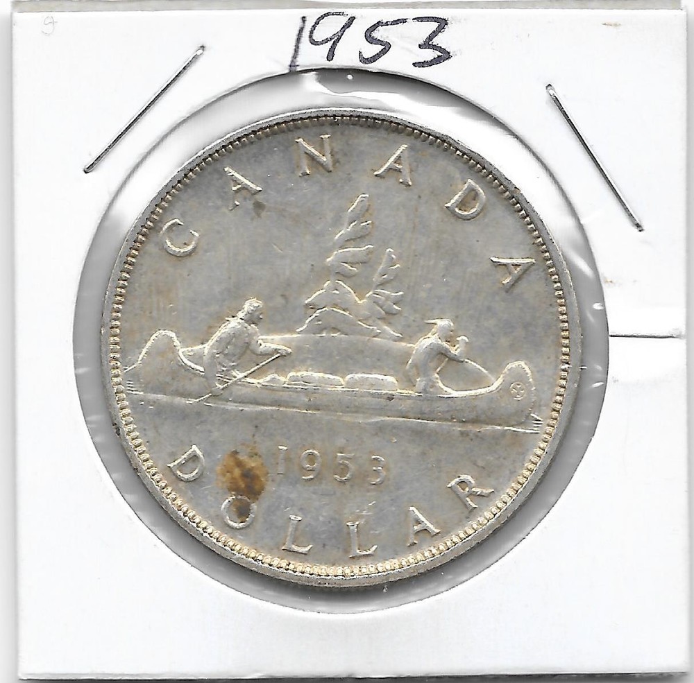 1953 CANADIAN SILVER DOLLAR (VERY NICE)