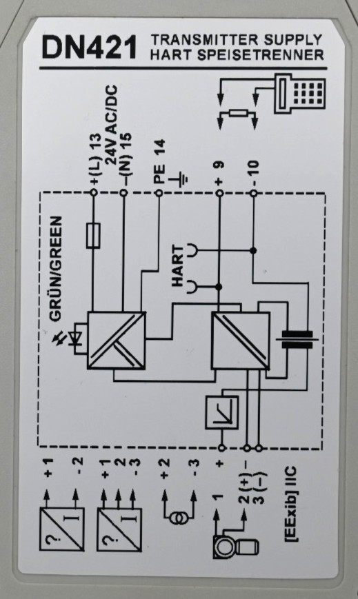 PEPPERL+FUCHS DN421 TRANSMITTER SUPPLY 211981