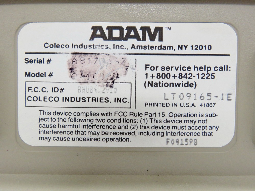 ADAM Colecovision Family Computer System Tested