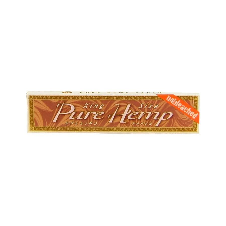 1 Pure Hemp Unbleached Brown King Size Cigarette Papers