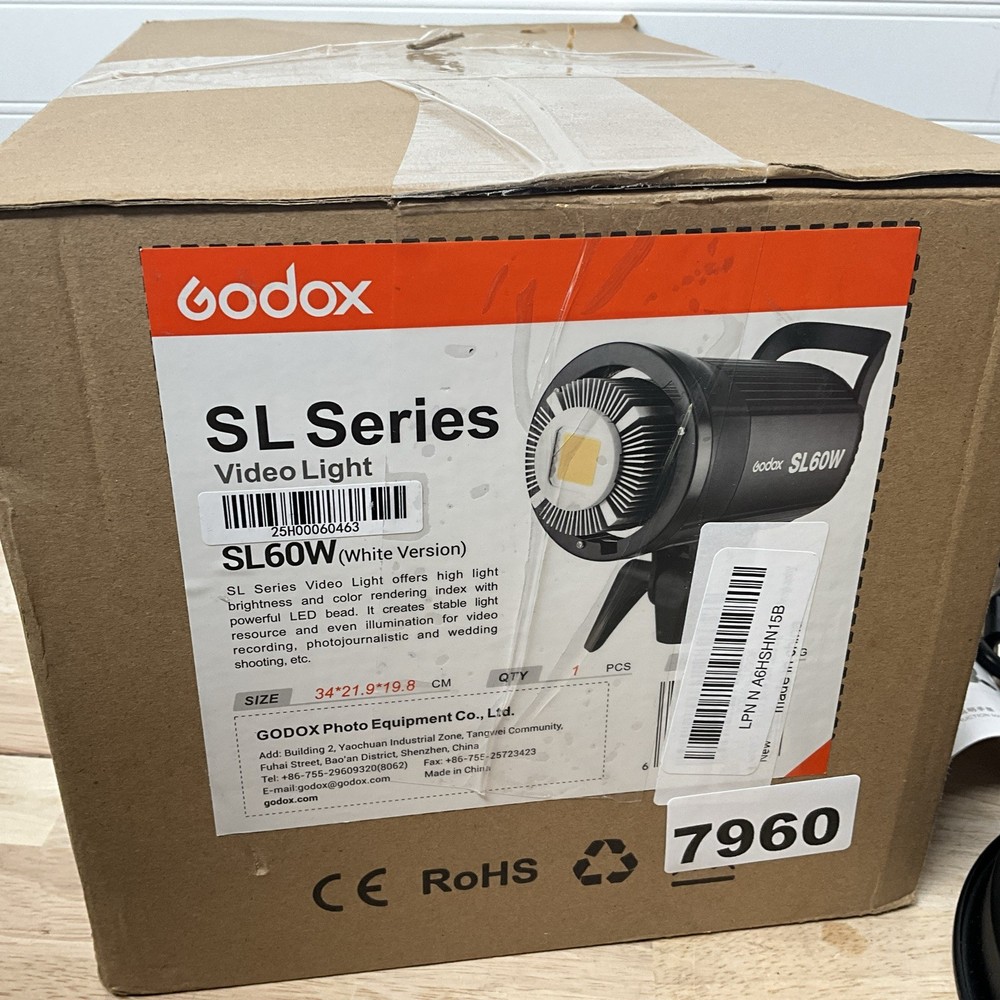 Godox SL60W 60W LED Video Light Studio Continuous Light - TESTED - NO MOUNT