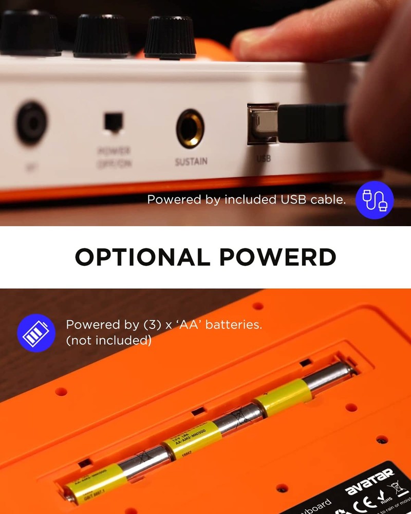 25Key USB MIDI Keyboard Controller with Bluetooth and OLED Screen for Music