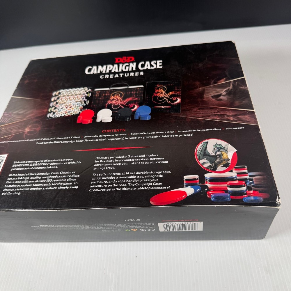Dungeons & Dragons Campaign Case Creatures Storage Box Set Tokens 2022