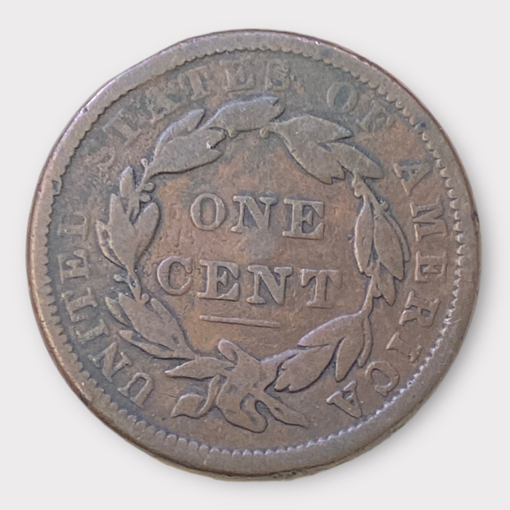 1838 Large One Cent 1C US Coin