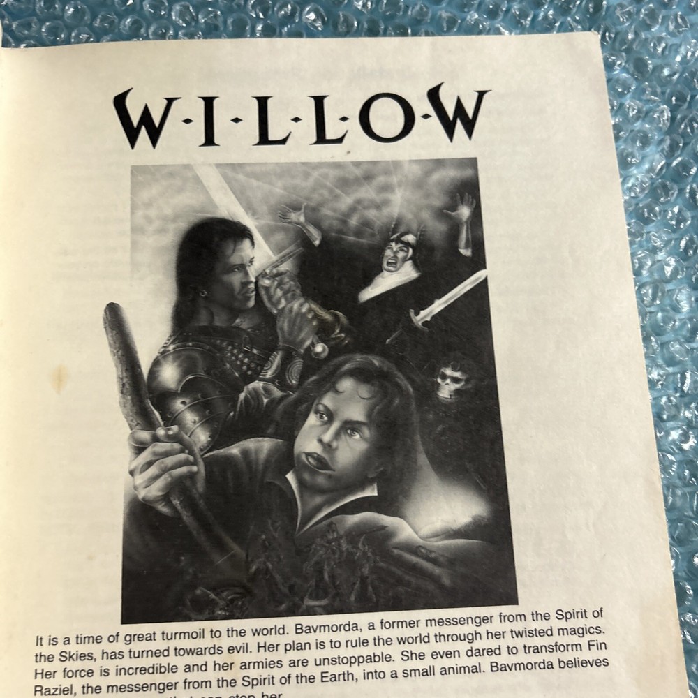 original WILLOW CAPCOM arcade video game owners manual