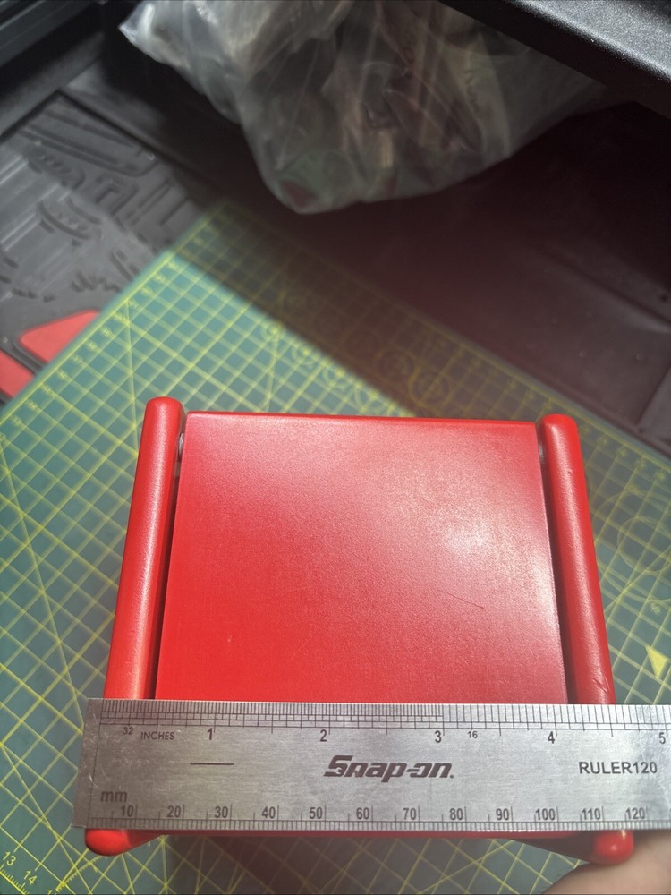 Snap On Minature Micro Mini Desk Toolbox Wood Red