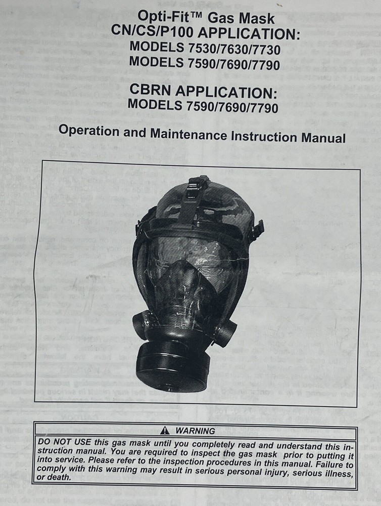 Gas Mask -Sperian Model 7630