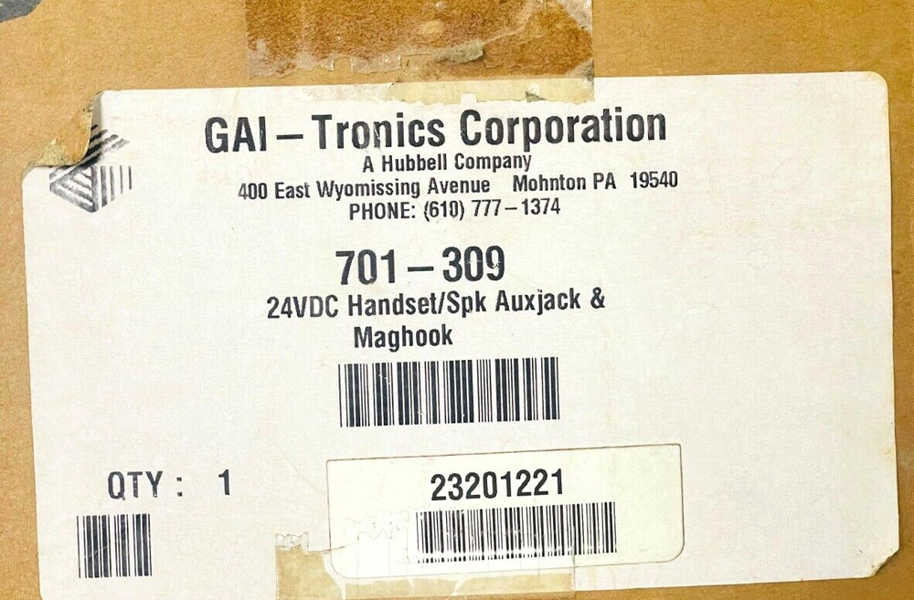 GAI-TRONICS 701-309 Handset Speaker Amplifier
