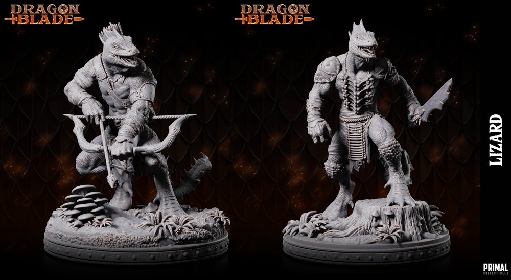Dnd Lizard Set Mini 32mm Scale