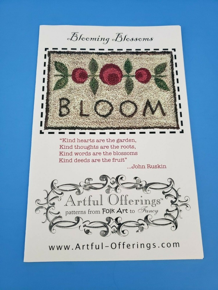 Artful Offerings ~ Blooming Blossoms punch needle - Spring