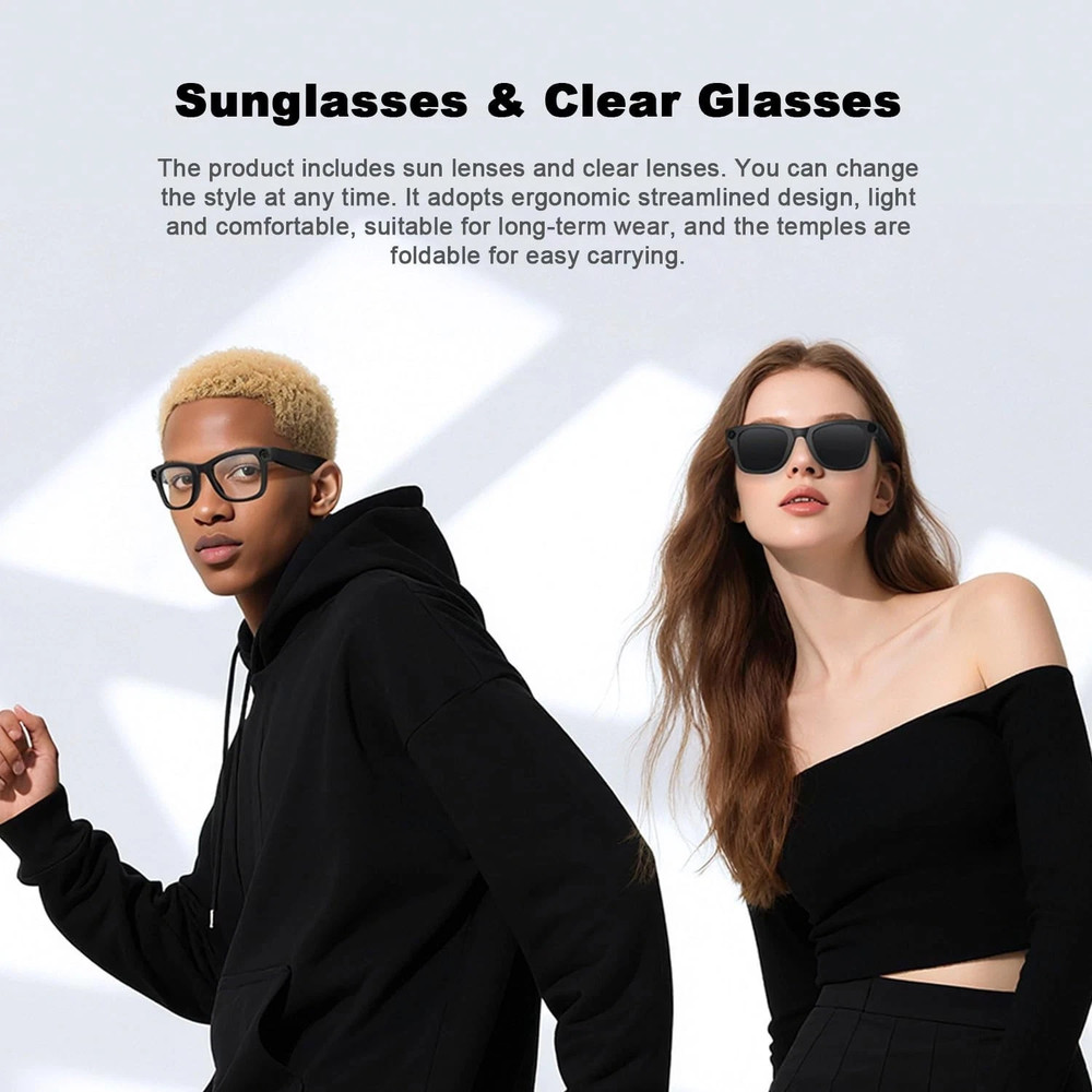 AI Smart Camera Glasses with Video & Camera