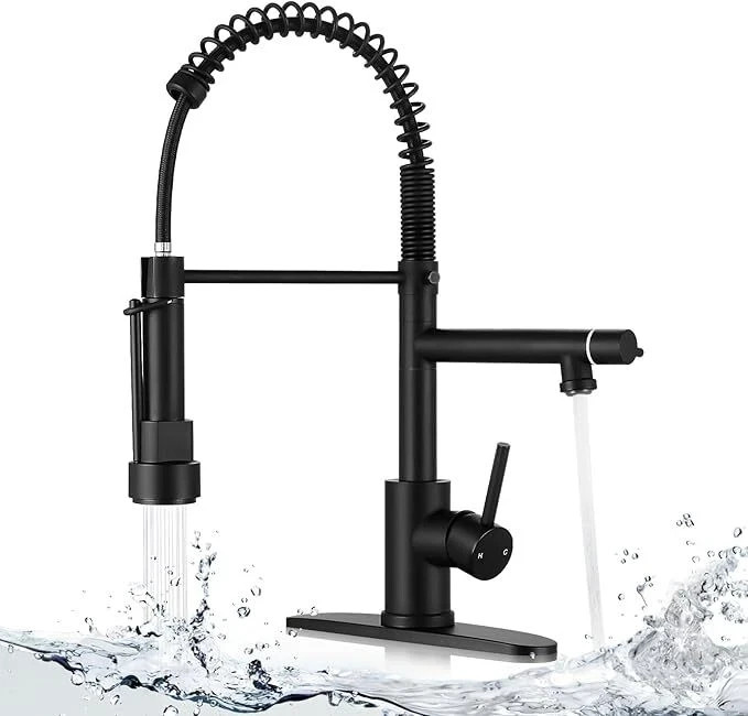 Kitchen Faucet Kit 2-Function Pull Down Sprayer Pot Filler w/Spring Spout